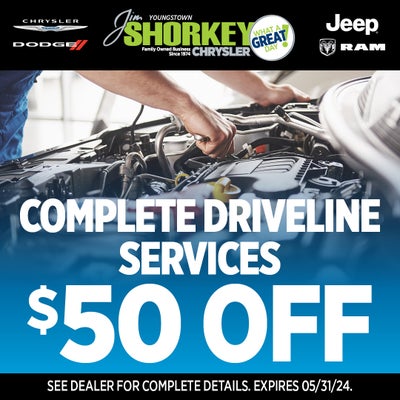 $50 OFF Complete Driveline Services