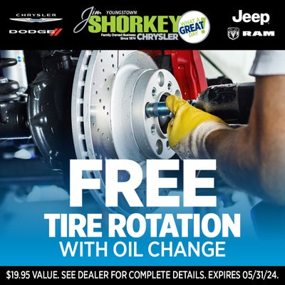 FREE Tire Rotation w/Oil Change
